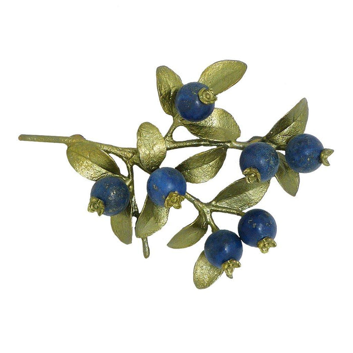 Silver Seasons Blueberry Brooch by Michael Michaud