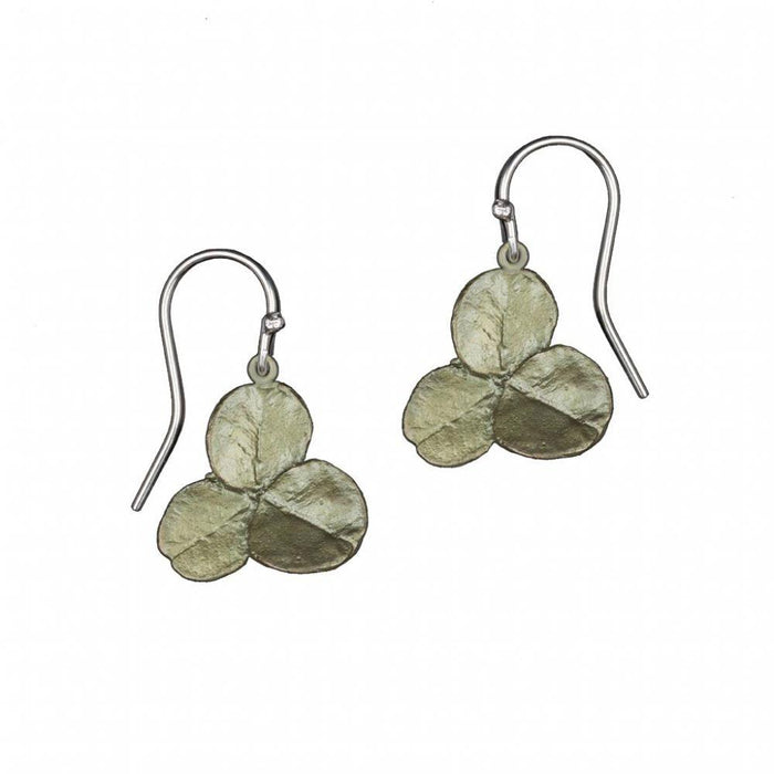 Silver Seasons Clover Wire Drop Earrings by Michael Michaud