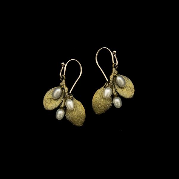 Silver Seasons Irish Thorn Double Drop Earrings by Michael Michaud