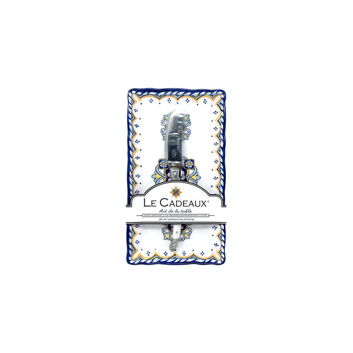 Sorrento Butter Dish and Spreader Gift Set by Le Cadeaux