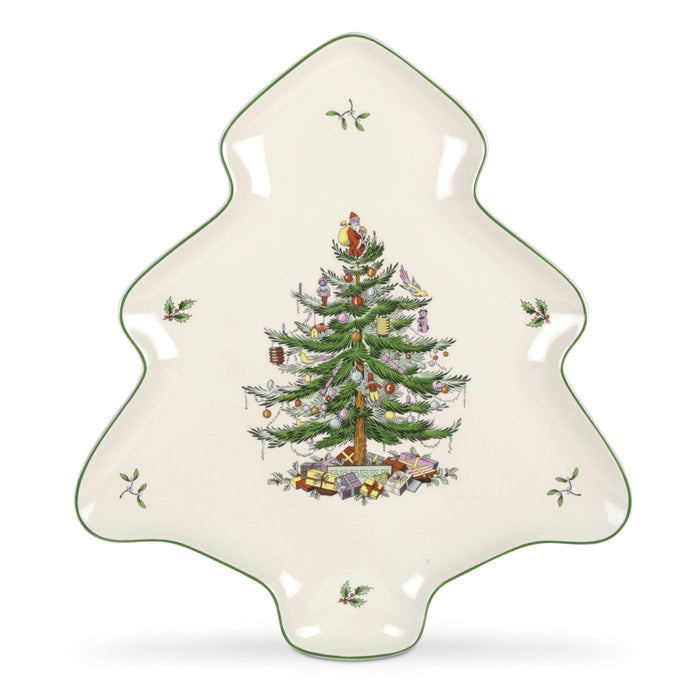 Spode Christmas Tree 14 Inch Tree Shape Dish