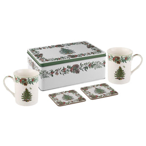 Spode Christmas Tree 2021 Annual 5 Piece Mug & Tin Set