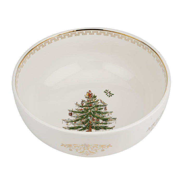 Spode Christmas Tree Gold 10 Inch Salad Bowl