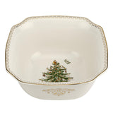 Spode Christmas Tree Gold 10 Inch Square Bowl