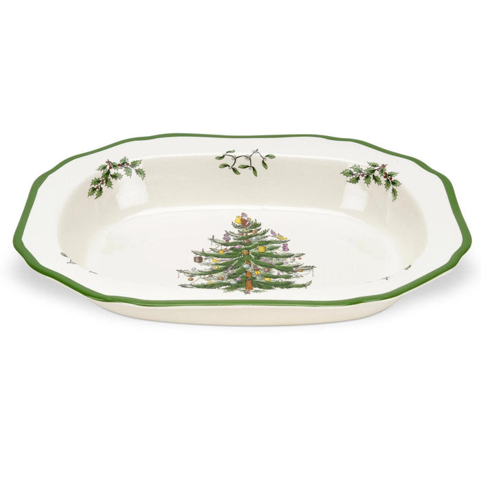 Spode Christmas Tree Open Vegetable Dish