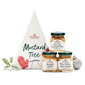 Stonewall Kitchen Holiday Mustard Tree Gift Set