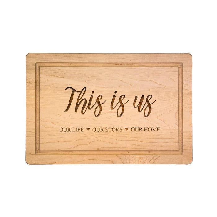 This is Us Maple Wood Cutting & Cheeseboard 18"x12"