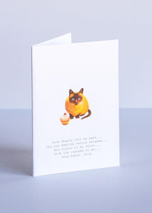 TokyoMilk Hypnotic Cat Greeting Card