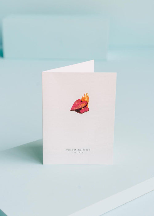 TokyoMilk You Set My Heart On Fire Greeting Card