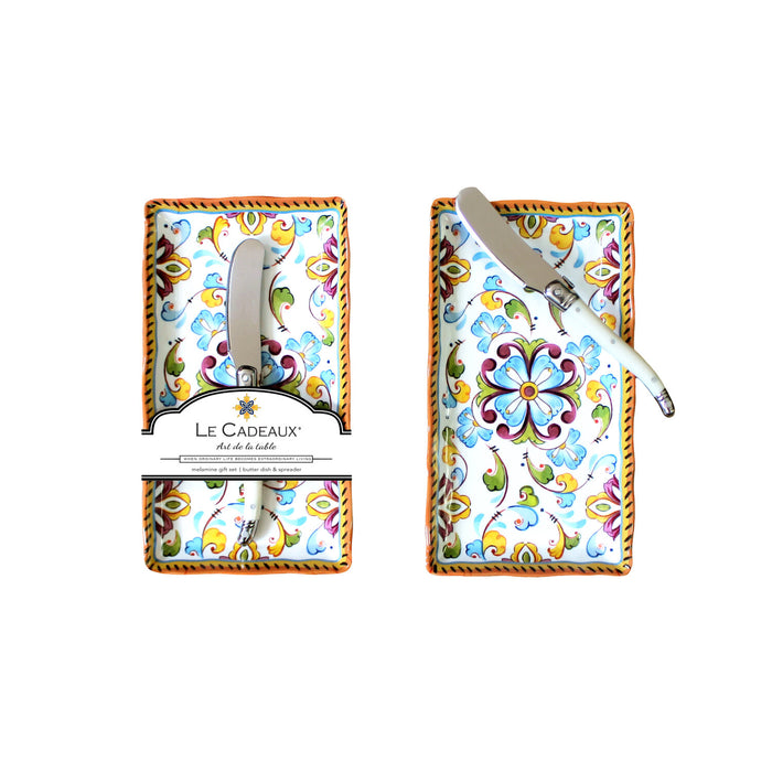 Toscana Butter Dish and Spreader Gift Set by Le Cadeaux