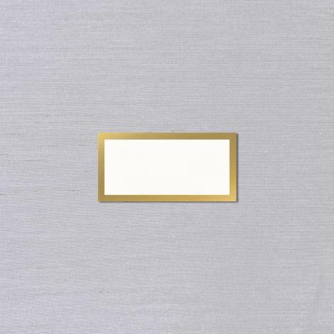 Vera Wang Gold Border Oyster White Place Cards