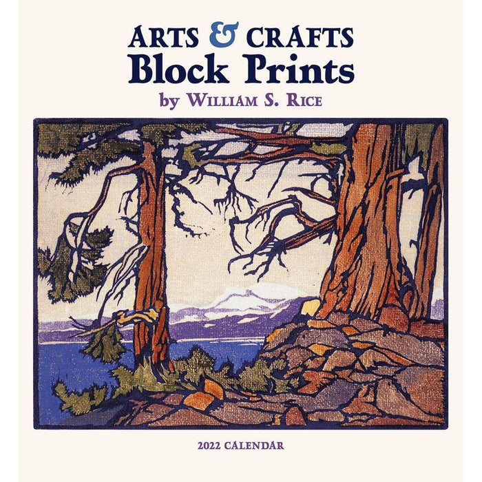 WM Rice: Arts & Crafts Block Prints 2022 Wall Calendar