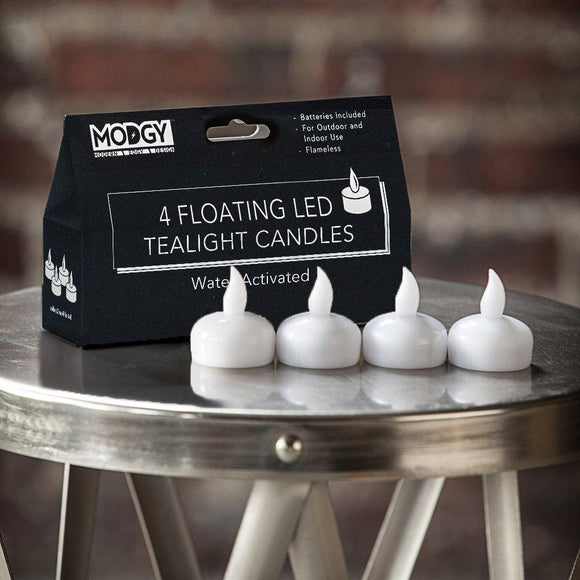 Water-Activated LED Floating Candles, Pack of Four