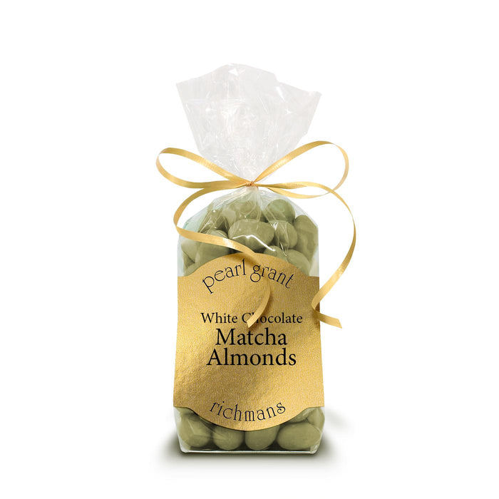 White Chocolate Matcha Almonds