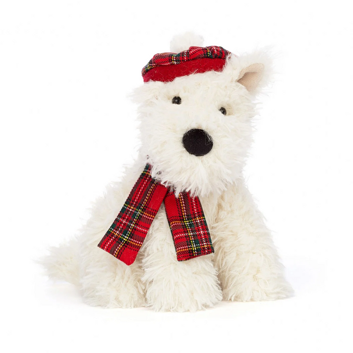 JellyCat Winter Warmer Munro Scottie Dog Plush Toy