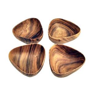 Wooden Salad Bowl Set of 4 in Gift Box